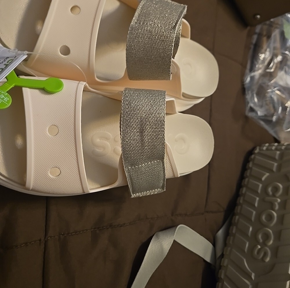 CROCS Soho Two Strap Sandals with Shimmer Strap - Picture 6 of 8
